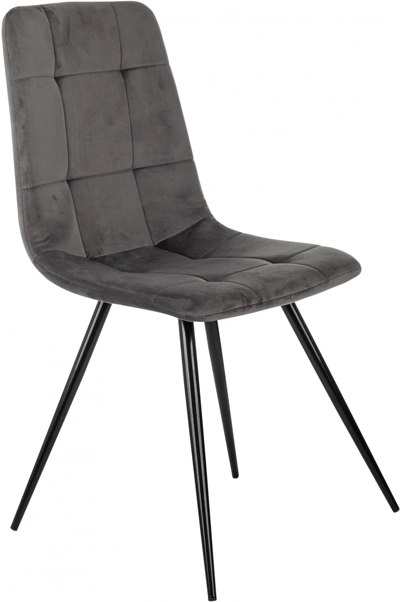 Стул для дома Бюрократ CH-K1 т.серый Holland 18 металл черный на ножках (CH-K1_1/HL18)