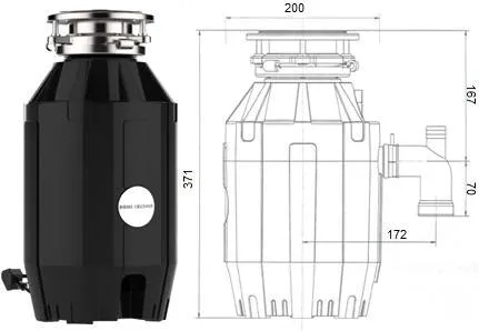 Измельчитель пищевых отходов бытовой BoneCrusher 910