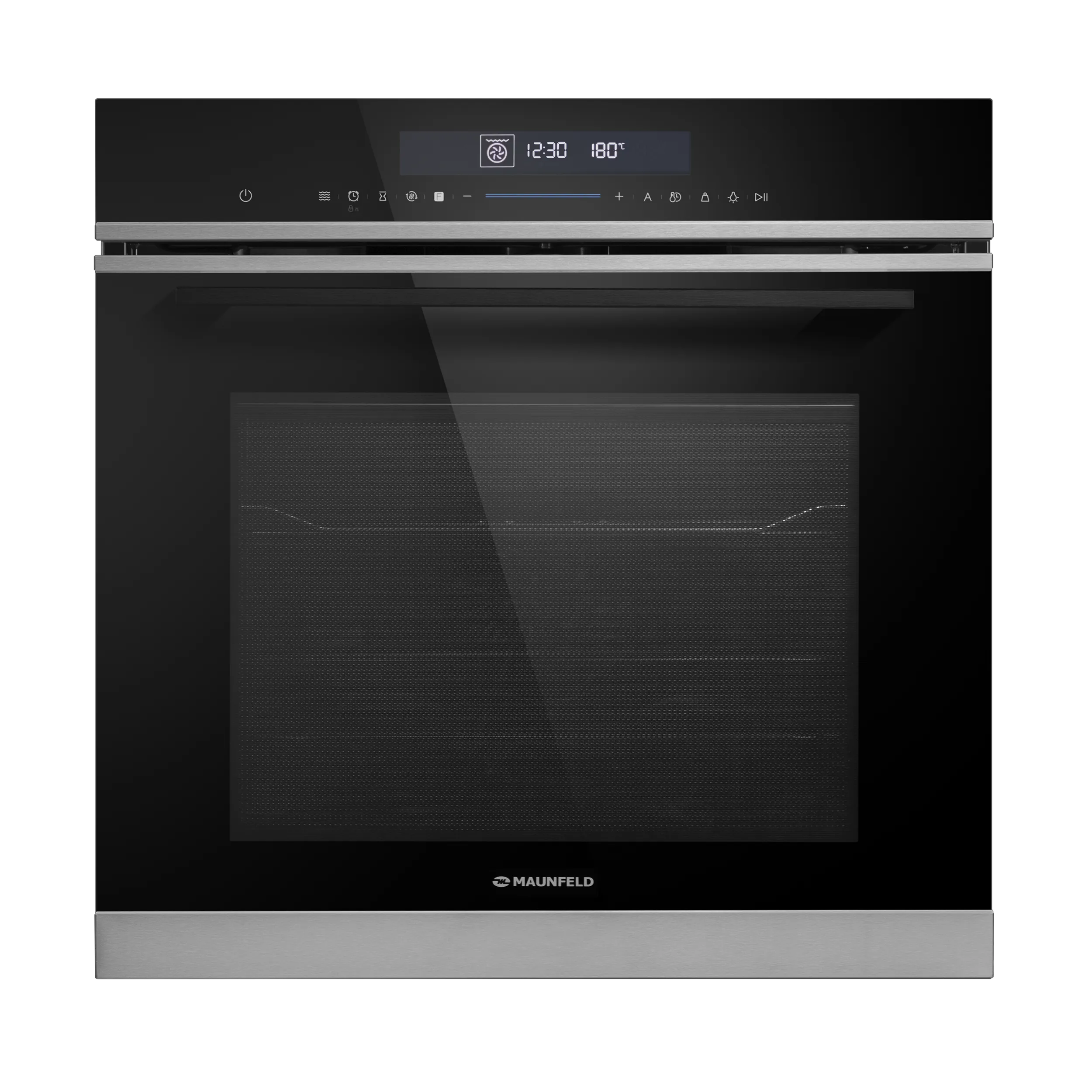 Шкаф духовой электрический с СВЧ MAUNFELD MEOR7217SM Черный