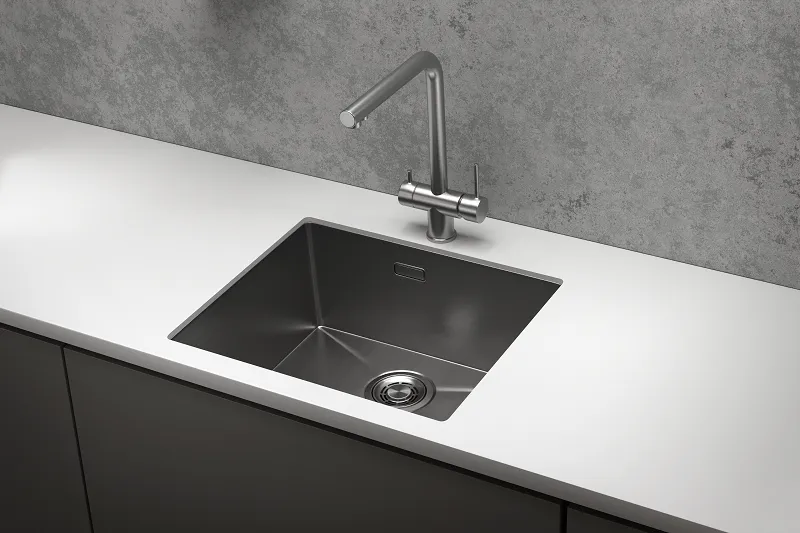 5445U, СТАЛЬ САТИН, стальная кухонная мойка