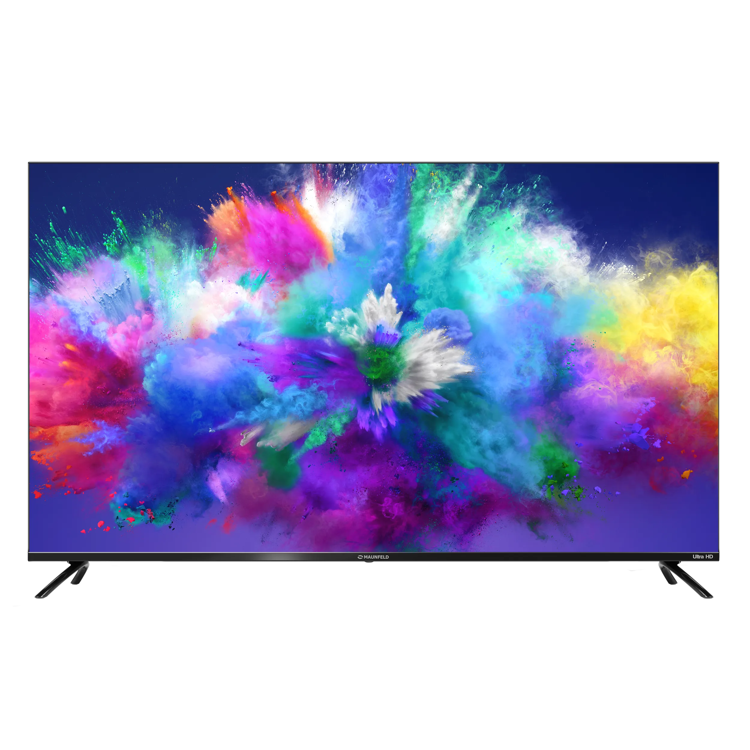 55" Телевизор MAUNFELD MQT55USD03, QLED, 4K Ultra HD, Android TV Черный