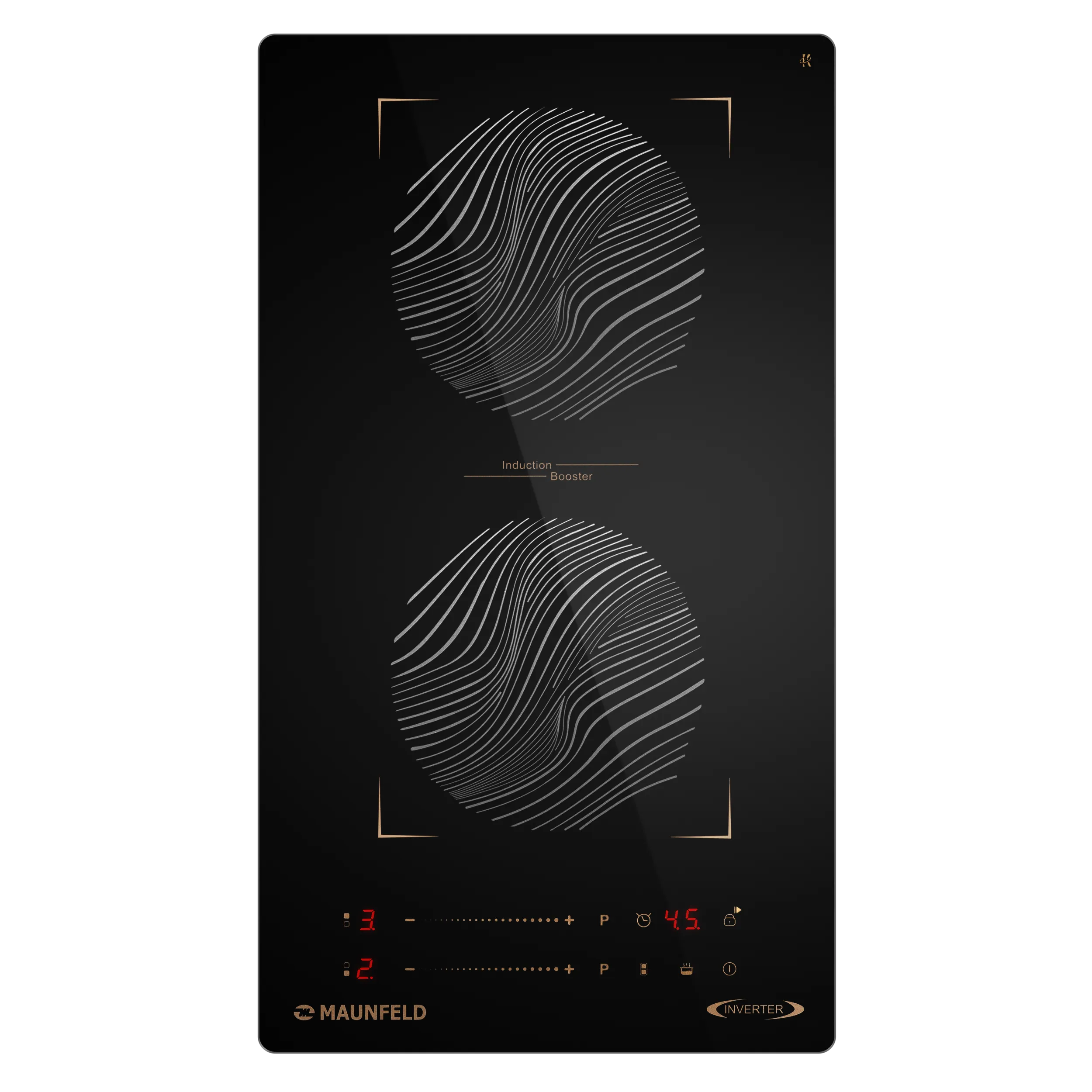 Индукционная варочная панель с объединением зон Bridge Induction MAUNFELD CVI292S2BF Черный