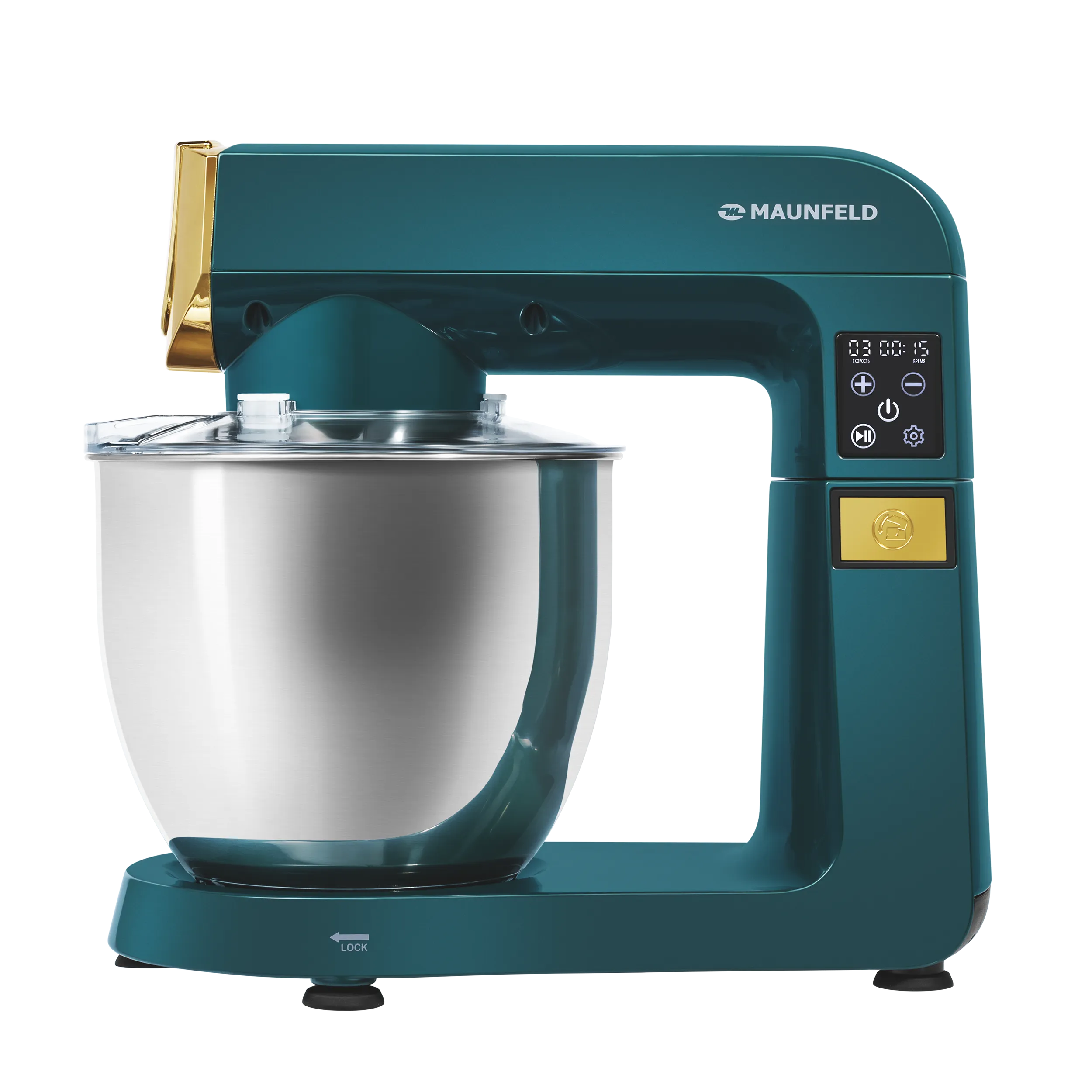 Миксер планетарный MAUNFELD MF-424GR Зеленый