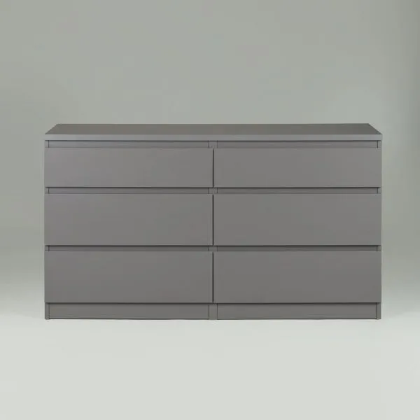 2.03.02.080.4 КАСТОР комод 6 ящиков RU серый