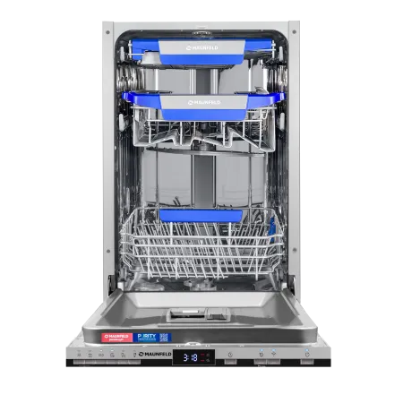 Посудомоечная машина с авто-открываниемMAUNFELD MLP45230 Light Beam Inverter Wi-Fi Нержавеющая сталь