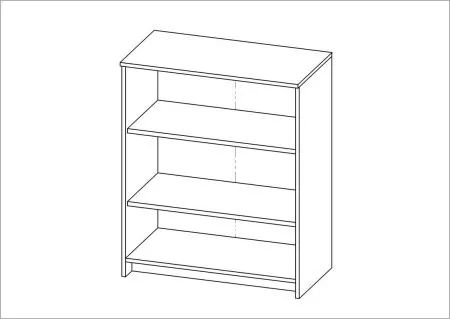 2.02.03.270.1 СИРИУС Тумба 2 двери 78х95 белая RU