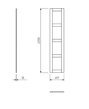 2.06.14.350.4 МАКС дверь 50 (4 заполнения) серая, ручка-кнопка