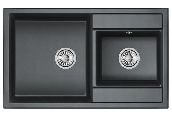 8201, ЧЁРНЫЙ, кухонная мойка, кварц