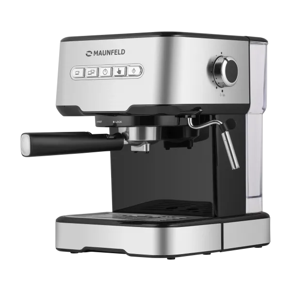 Кофемашина рожкового типа MAUNFELD MF-724S Нержавеющая сталь