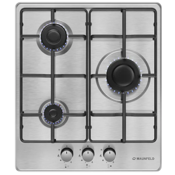 Газовая варочная панель MAUNFELD EGHS.43.3STS-ES/G Нержавеющая сталь