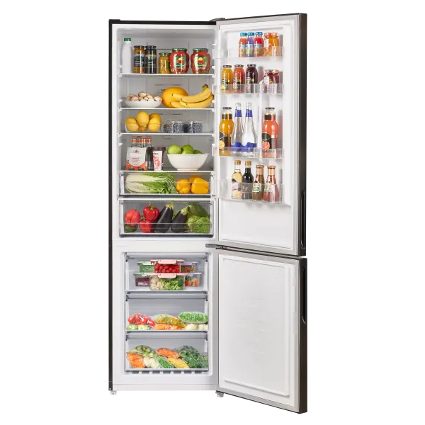 Холодильник MAUNFELD MFF200NF10 Inverter Черная нержавеющая сталь