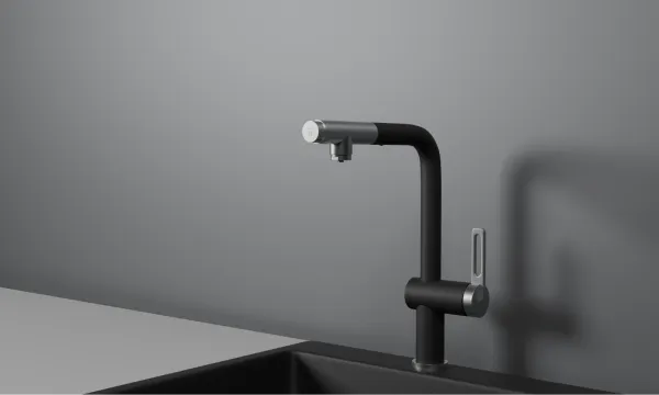 GR-8169, НЕРЖ, СМЕСИТЕЛЬ КУХОННЫЙ С ВЫДВИЖНЫМ ИЗЛИВОМ