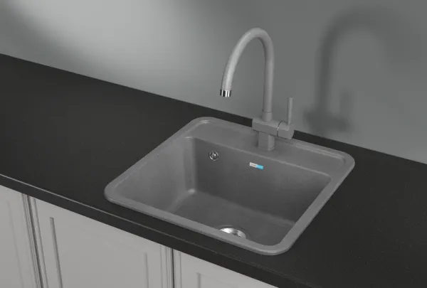 5001, ГРАФИТ, кухонная мойка, СтандАРТ кварц
