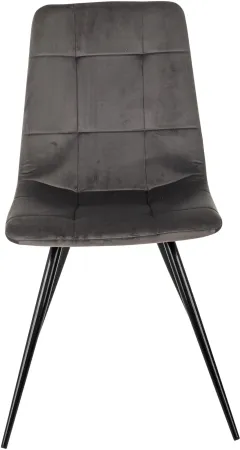 Стул для дома Бюрократ CH-K1 т.серый Holland 18 металл черный на ножках (CH-K1_1/HL18)