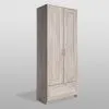 2.02.01.240.3 СИРИУС шкаф для одежды 2 двери и 1 ящик сонома RU