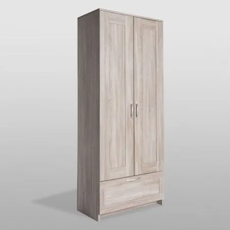 2.02.01.240.3 СИРИУС шкаф для одежды 2 двери и 1 ящик сонома RU