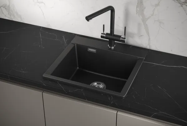 ES-5201, АРКТИК (БЕЛЫЙ), кухонная мойка, кварц, ESTETICA