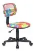 Кресло детское Бюрократ CH-299 мультиколор абстракция сетка/ткань крестов. пластик