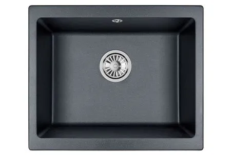 5551, ЧЁРНЫЙ, кухонная мойка, кварц