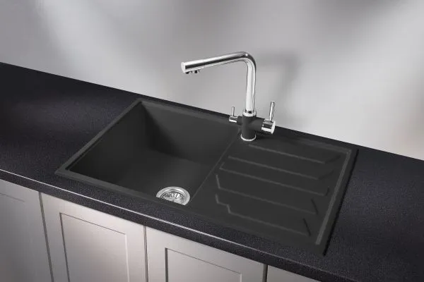 8002, ТУРМАЛИН, кухонная мойка, кварц