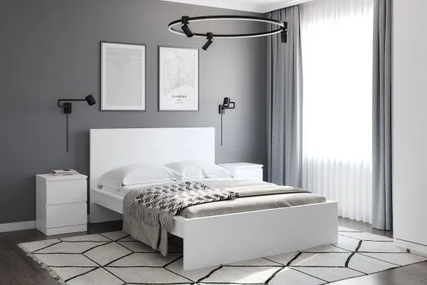 S00975 Варма Сэнг 140 кровать, 156х208х100/38, белый