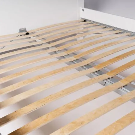 2.08.04.070.14 САГА кровать двойная 160х200 белая/ясень