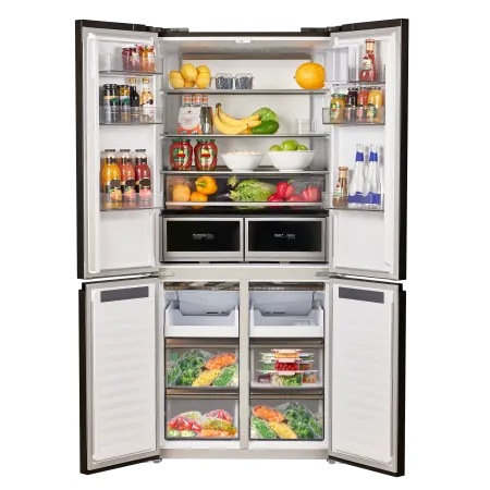 Холодильник с инвертором MAUNFELD MFF190NFD Черная нержавеющая сталь