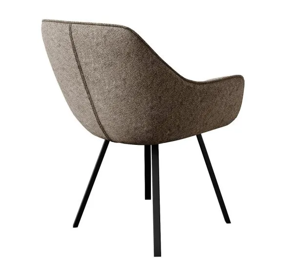 Стул DikLine 252 М поворотный, NS05 CAPPUCCINO, ножки черные