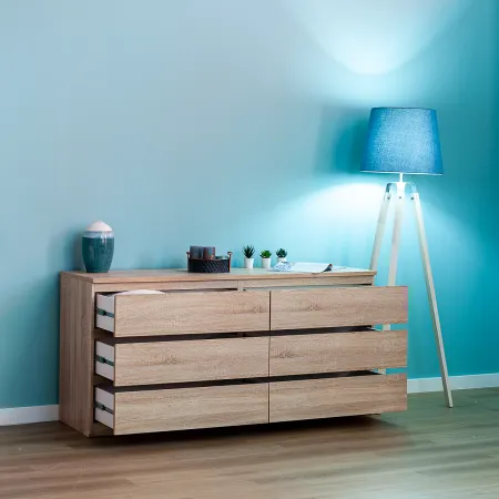 2.05.02.060.3 МАЛЬТА комод 6 ящиков 160х76 сонома RU