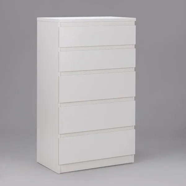 2.03.02.070.1 КАСТОР комод 5 ящиков RU белый