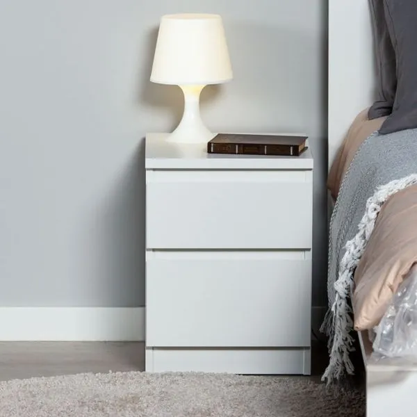 2.03.03.050.1 КАСТОР тумба 2 ящика RU белая