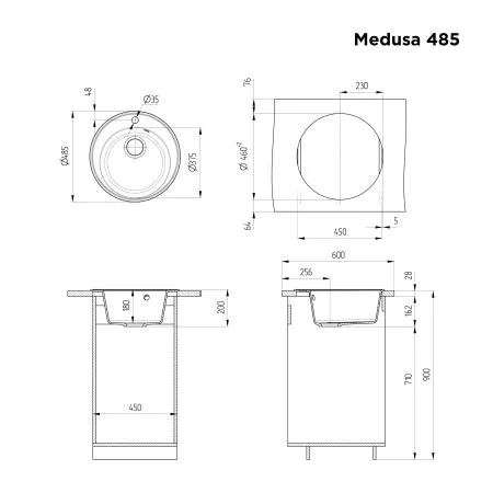 Medusa 485 Черный