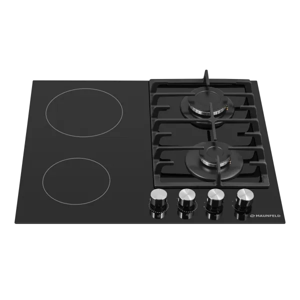 Комбинированная варочная панель MAUNFELD EEHG.642VC.3CB/KG Черный