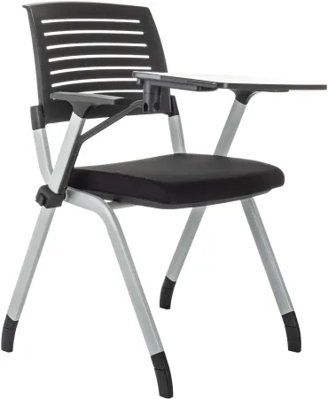 Стул Бюрократ X-Click-PP черный со столиком на ножках металл серый