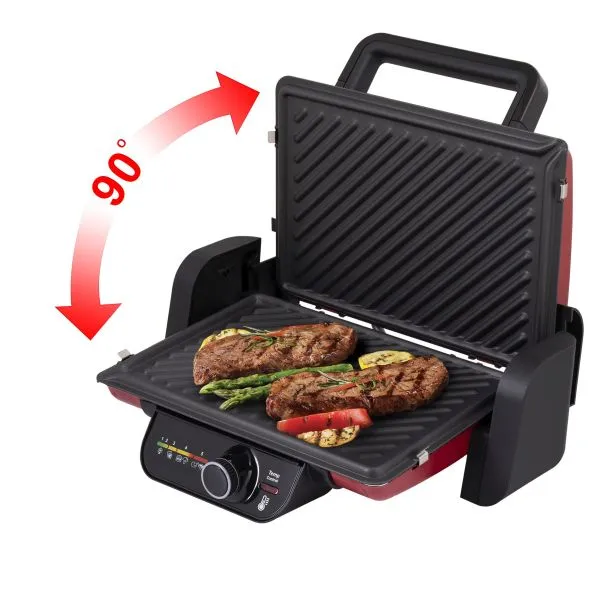 Гриль электрический MAUNFELD MGE2000CH Вишневый