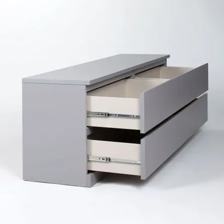 S01071 Варма 4Д комод 160х54х40, серый