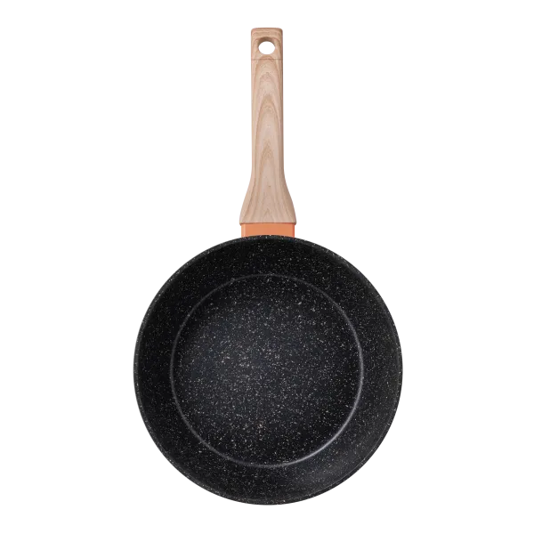 Сковорода глубокая MAUNFELD MARTA MDP24FA06CL из кованого алюминия, 24 см Коралловый