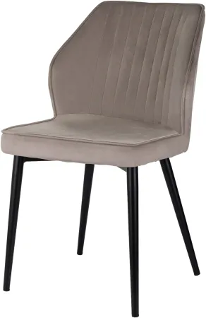 Стул для дома Бюрократ CH-K5_2 комплект 2шт т.бежевый Holland 61 металл черный на ножках (CH-K5_1/HL61_2)