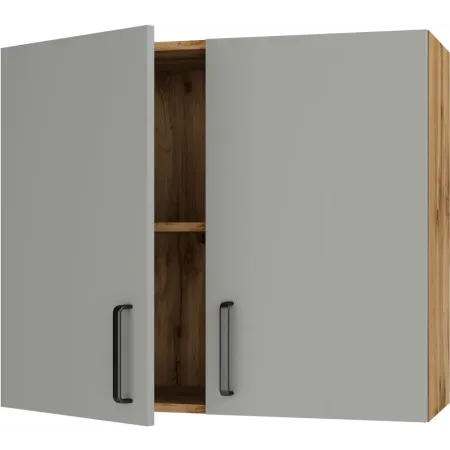 Навесной шкаф 80х67,6х29 «Мирах сер\дер»