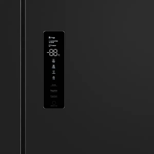 Холодильник с инвертором MAUNFELD MFF190NF01 Черная нержавеющая сталь