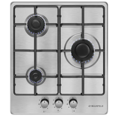Газовая варочная панель MAUNFELD EGHS.43.3STS-ES Нержавеющая сталь