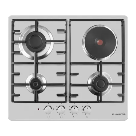 Комбинированная варочная панель MAUNFELD EEHS.64.3CS/KG Нержавеющая сталь