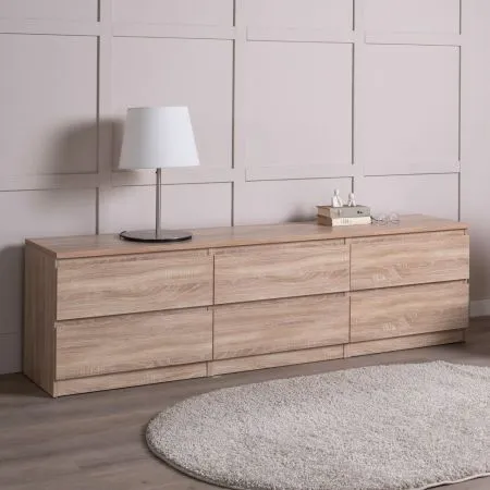 2.03.03.110.3 КАСТОР тумба 6 ящиков RU сонома