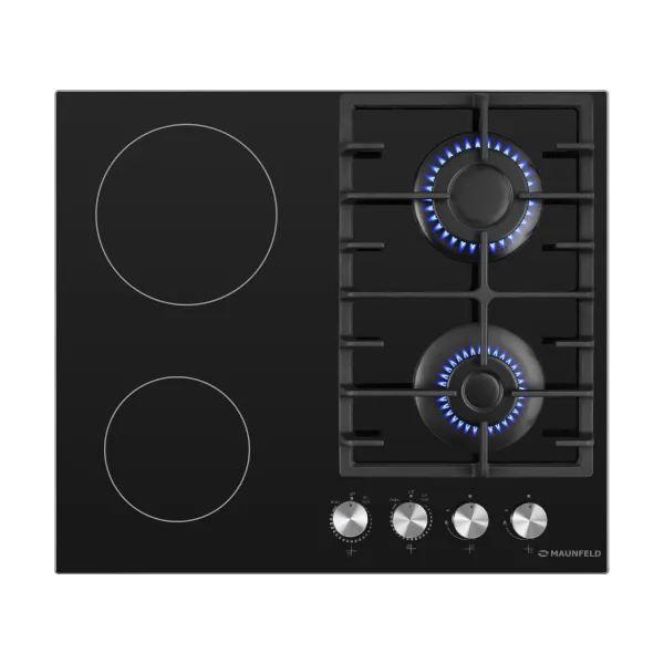 Комбинированная варочная панель MAUNFELD EEHG.642VC.3CB/KG Черный