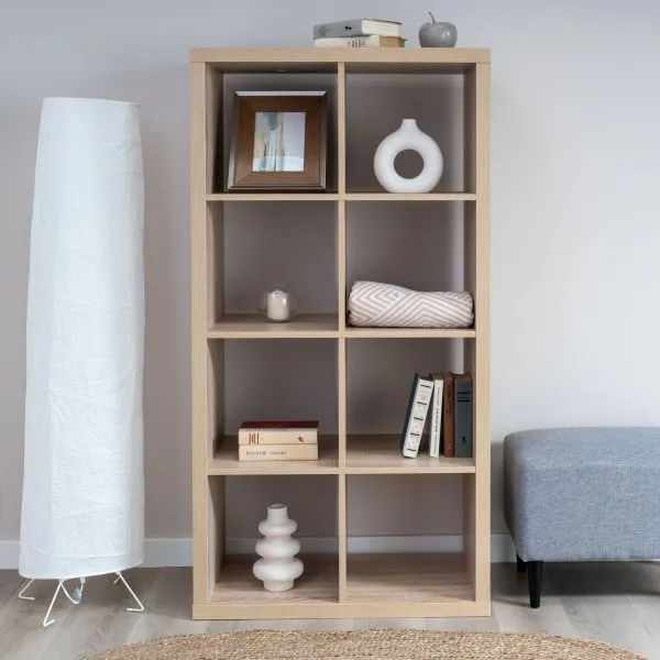 S00654 Фора 8 стеллаж 76х146х38, дуб беленый