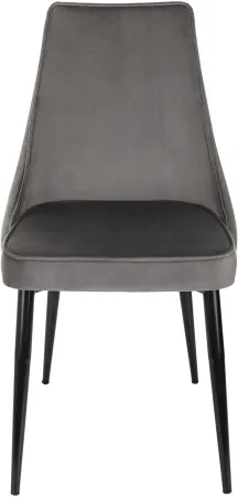 Стул для дома Бюрократ CH-K4 т.серый Holland 18 металл черный на ножках (CH-K4_1/HL18)