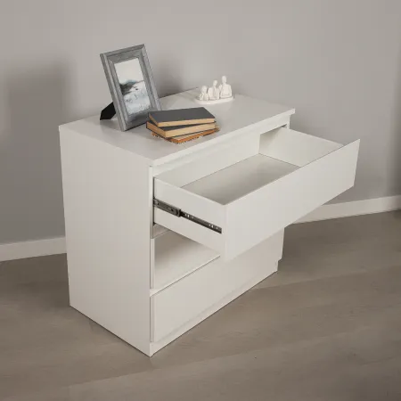 2.05.02.040.1 МАЛЬТА комод 3 ящика 80х76 белый RU