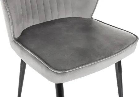 Стул для дома Бюрократ CH-K5_2 комплект 2шт т.серый Holland 18 металл черный на ножках (CH-K5_1/HL18_2)