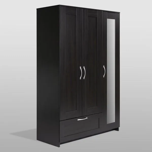 Шкаф СИРИУС трехдверный с выдвижным ящиком, цвет Дуб Венге