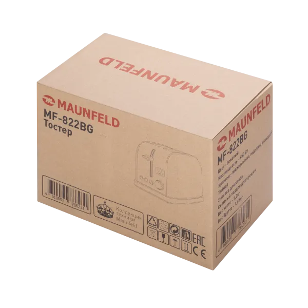Тостер MAUNFELD MF-822 Бежевый